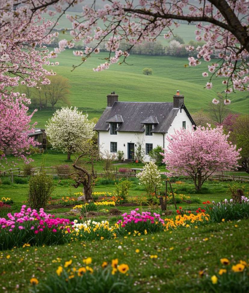 Spring Cottage Garden