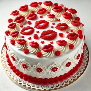 Red Lips Cake