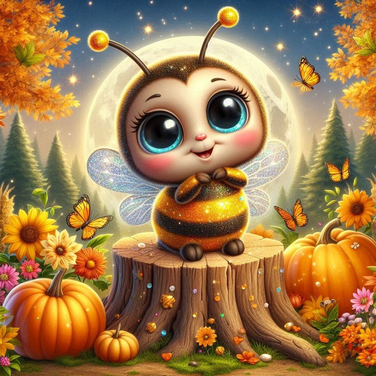 Cute Autumn Bee