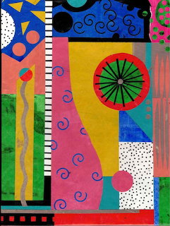 Colorful Abstract Geometric Painting