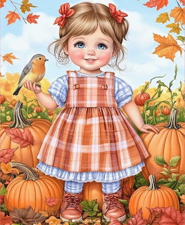 Little Girl in Autumn