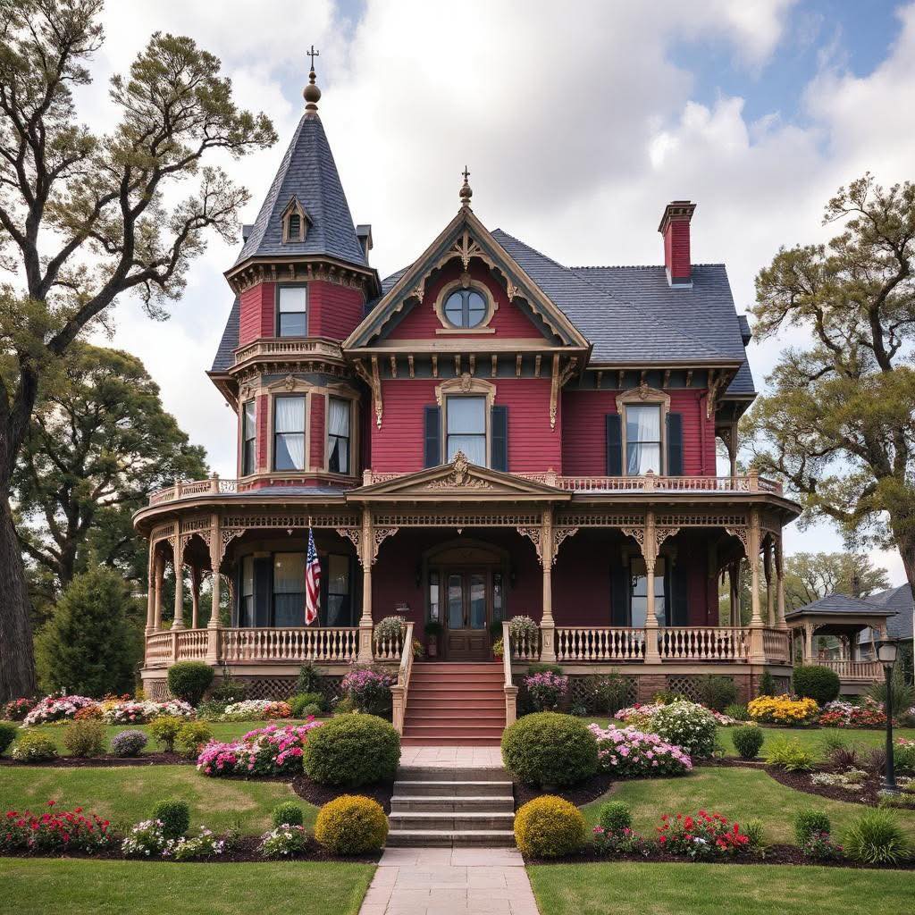 Victorian Mansion with Tower