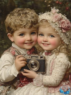 Victorian Children with Camera