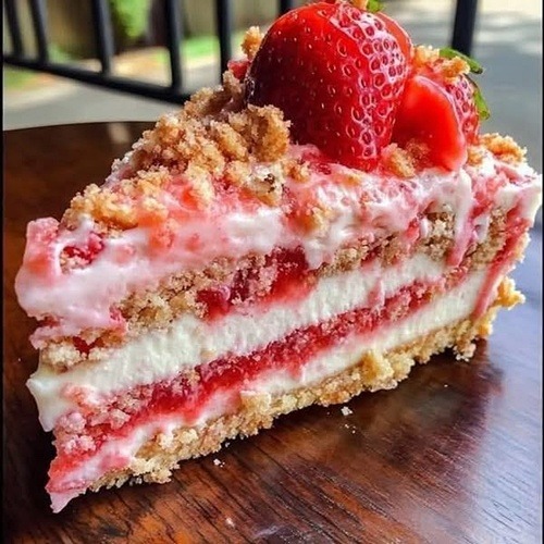 Strawberry Crunch Cheesecake