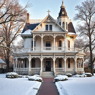 Victorian Mansion Winter