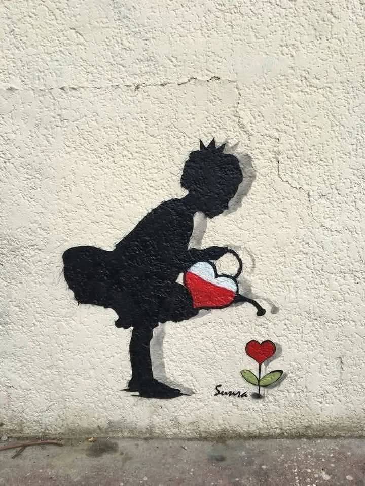 Banksy Girl Mural