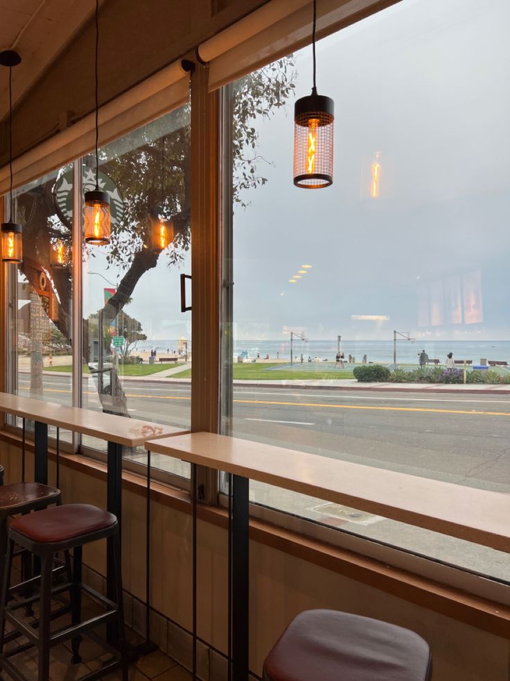 Cafe Interior Window View