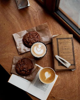 Coffee Cookies and Book