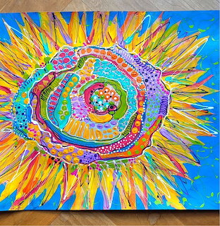 Vibrant Mandala Sunburst