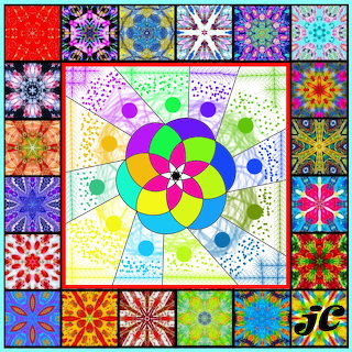 Geometric Mandala Patchwork Quilt