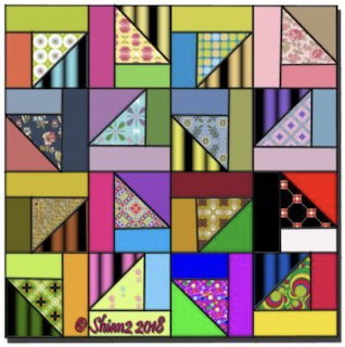 Geometric Patchwork Quilt