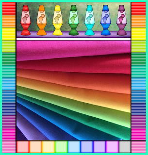 Rainbow Fabric Folds