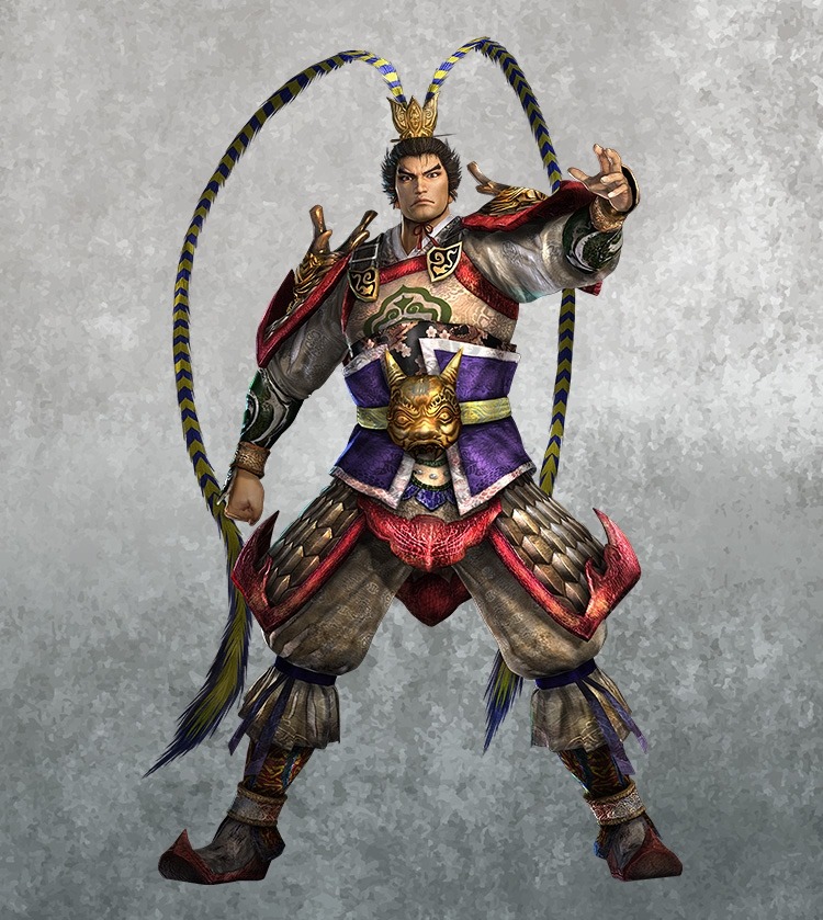 Lu Bu armored warrior with red plumed helmet from Dynasty Warriors