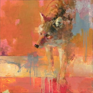Abstract Wolf Painting