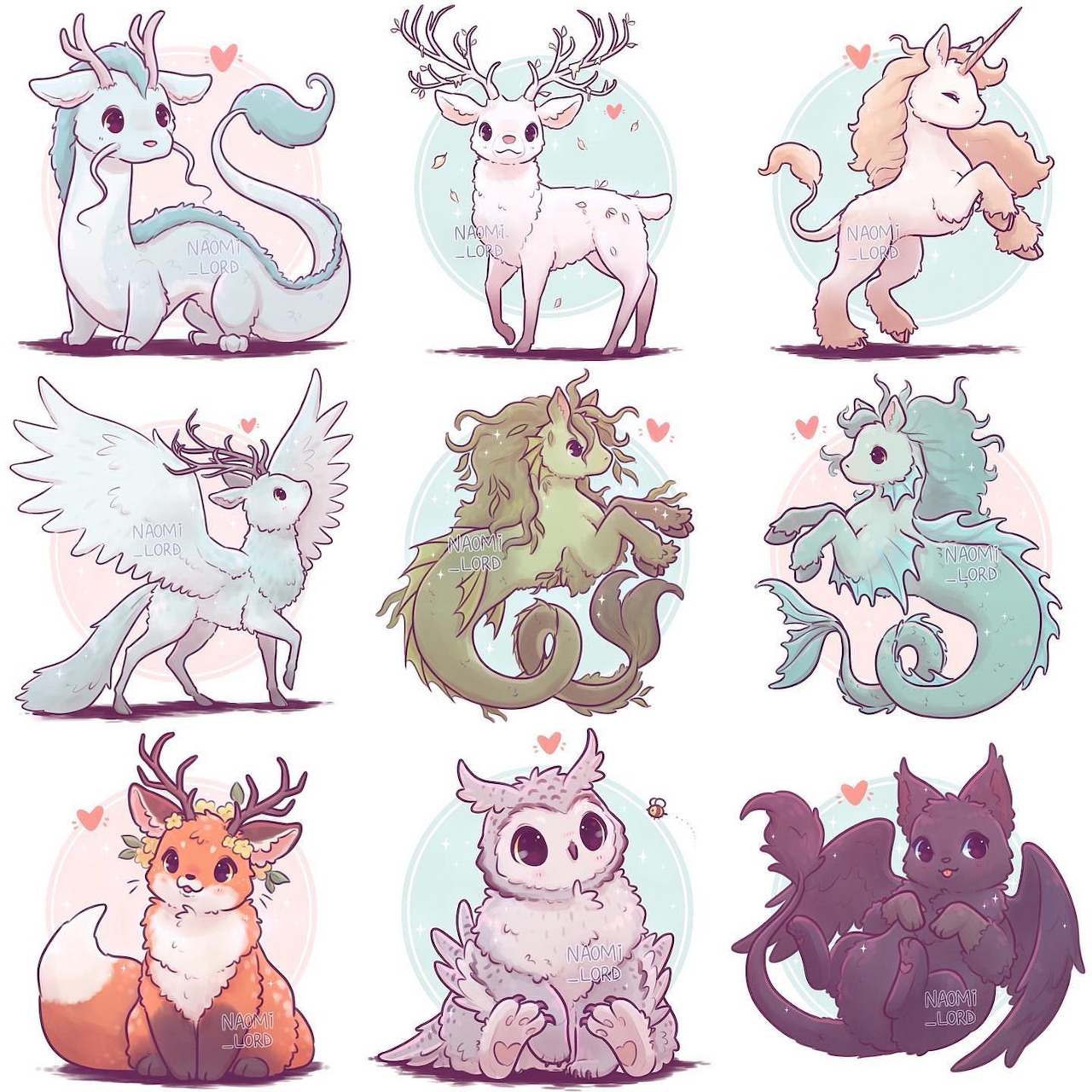 Cute Fantasy Creatures Collection