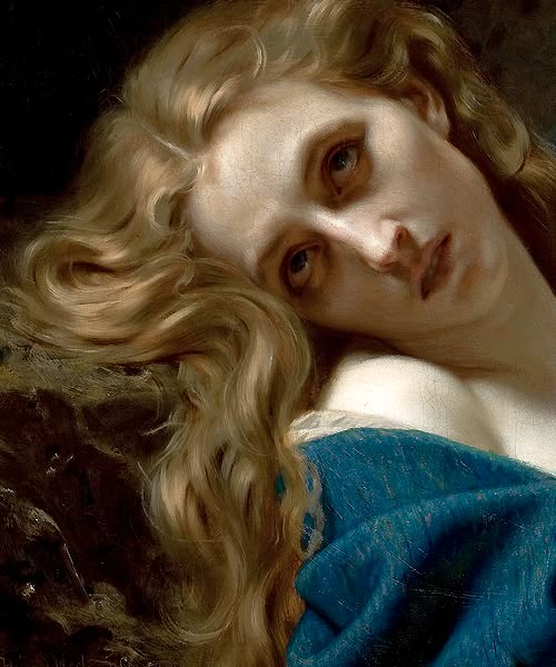 Woman with Golden Hair Portrait