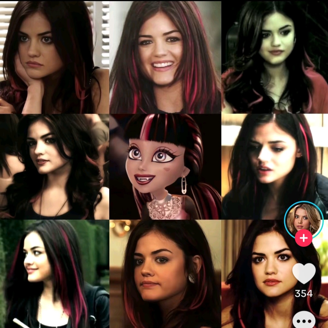 Brunette Woman Collage