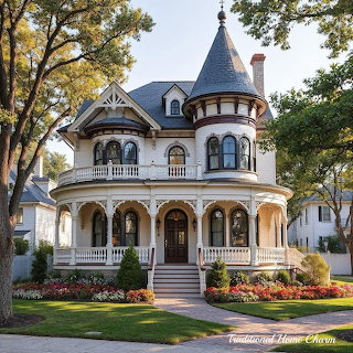 Victorian Mansion with Turret