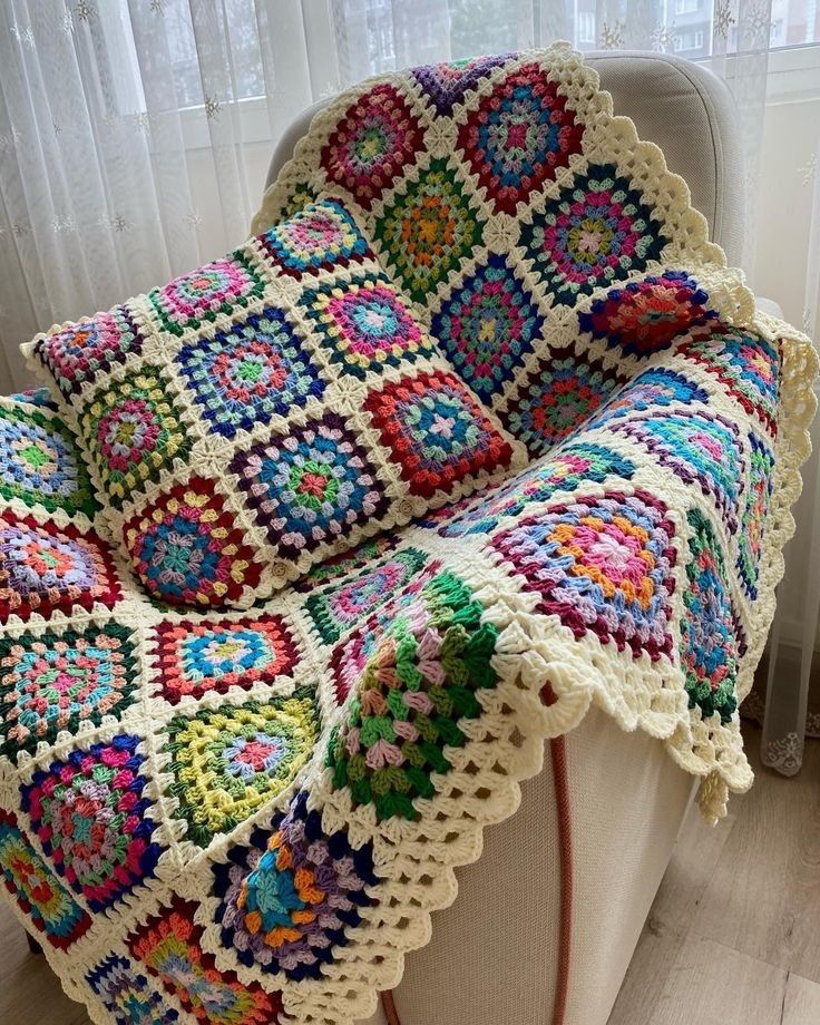 Crochet Blanket Armchair