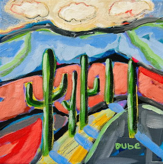 Desert Saguaro Cactus Landscape