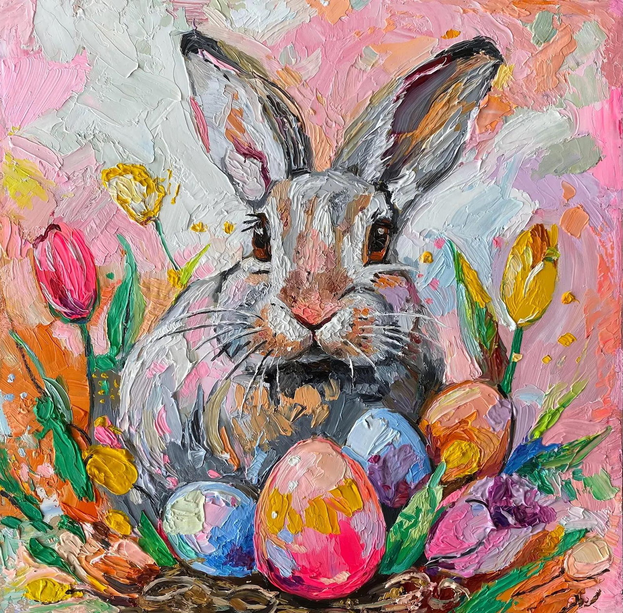 Easter Bunny with Eggs