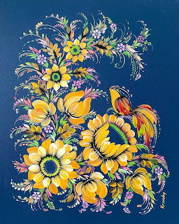 Petrykivka Floral Folk Painting