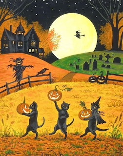 Halloween Cats Dancing