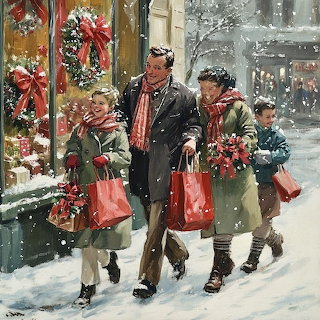 Vintage Christmas Shopping