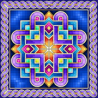 Colorful Geometric Mandala Design