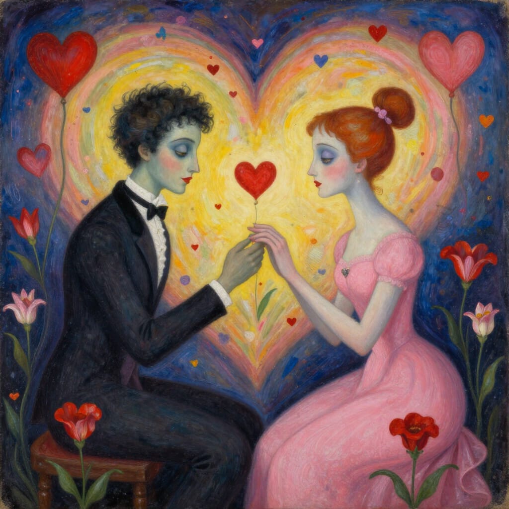 Romantic Heart Couple
