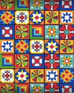 Colorful Quilt Block Pattern