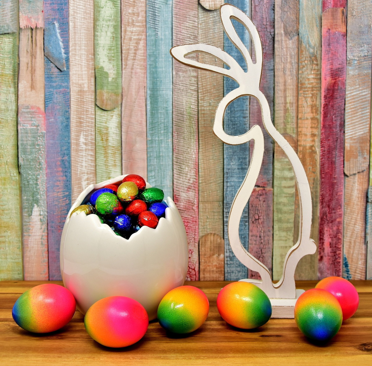 Easter Eggs and Bunny