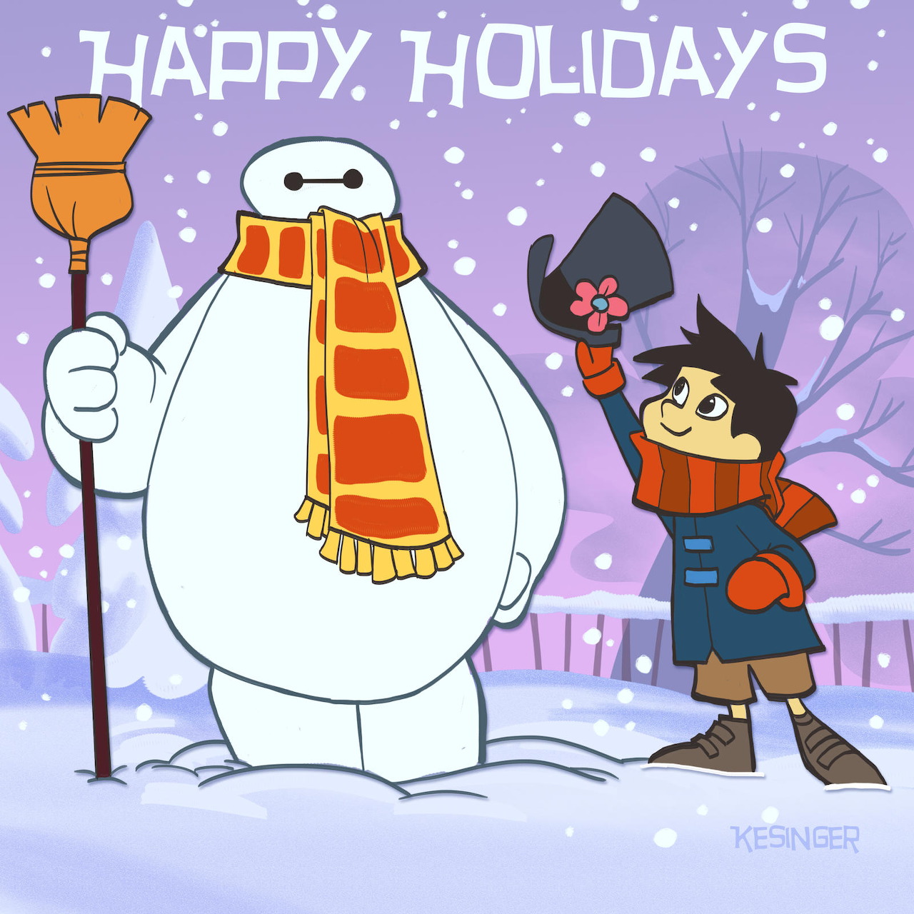Baymax Snowman