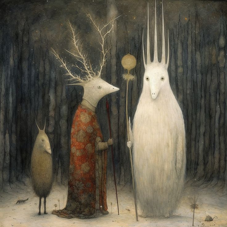 Surreal Forest Figures