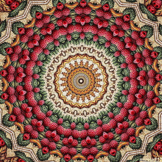 Red Floral Mandala