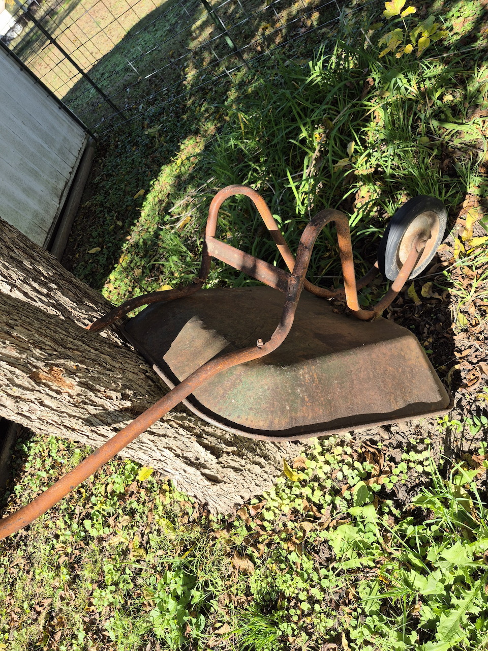 Rusty Wheelbarrow Outdoors