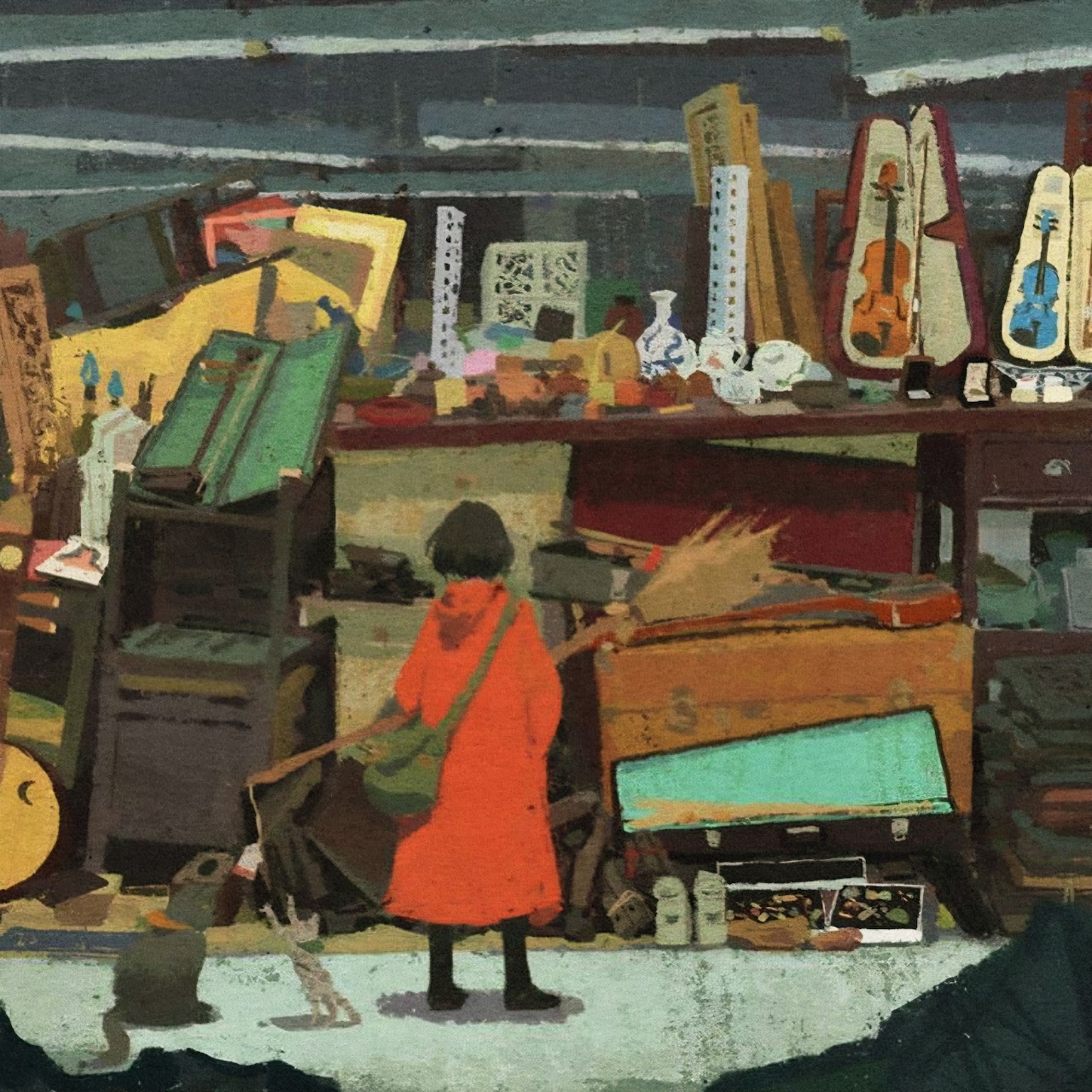 Child in Art Studio
