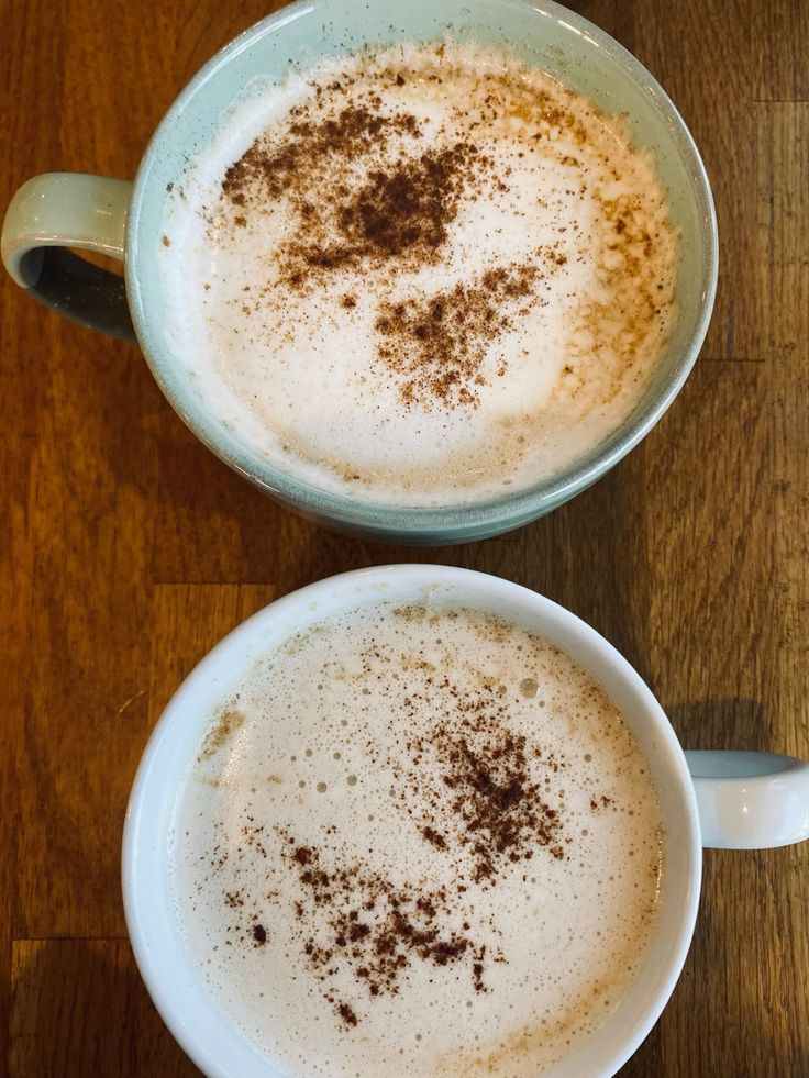 Chai Lattes with Cinnamon