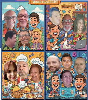 Colorful Puzzle Day Collage