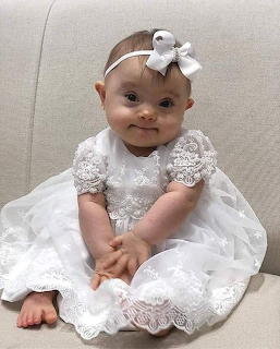 Baby in White Dress