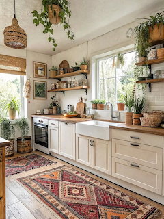 Boho Kitchen Interior