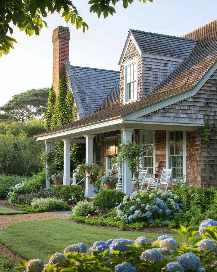 New England Farmhouse Porch