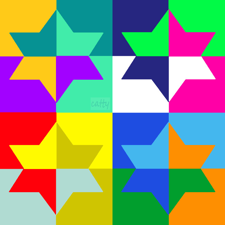 Colorful Geometric Star Pattern