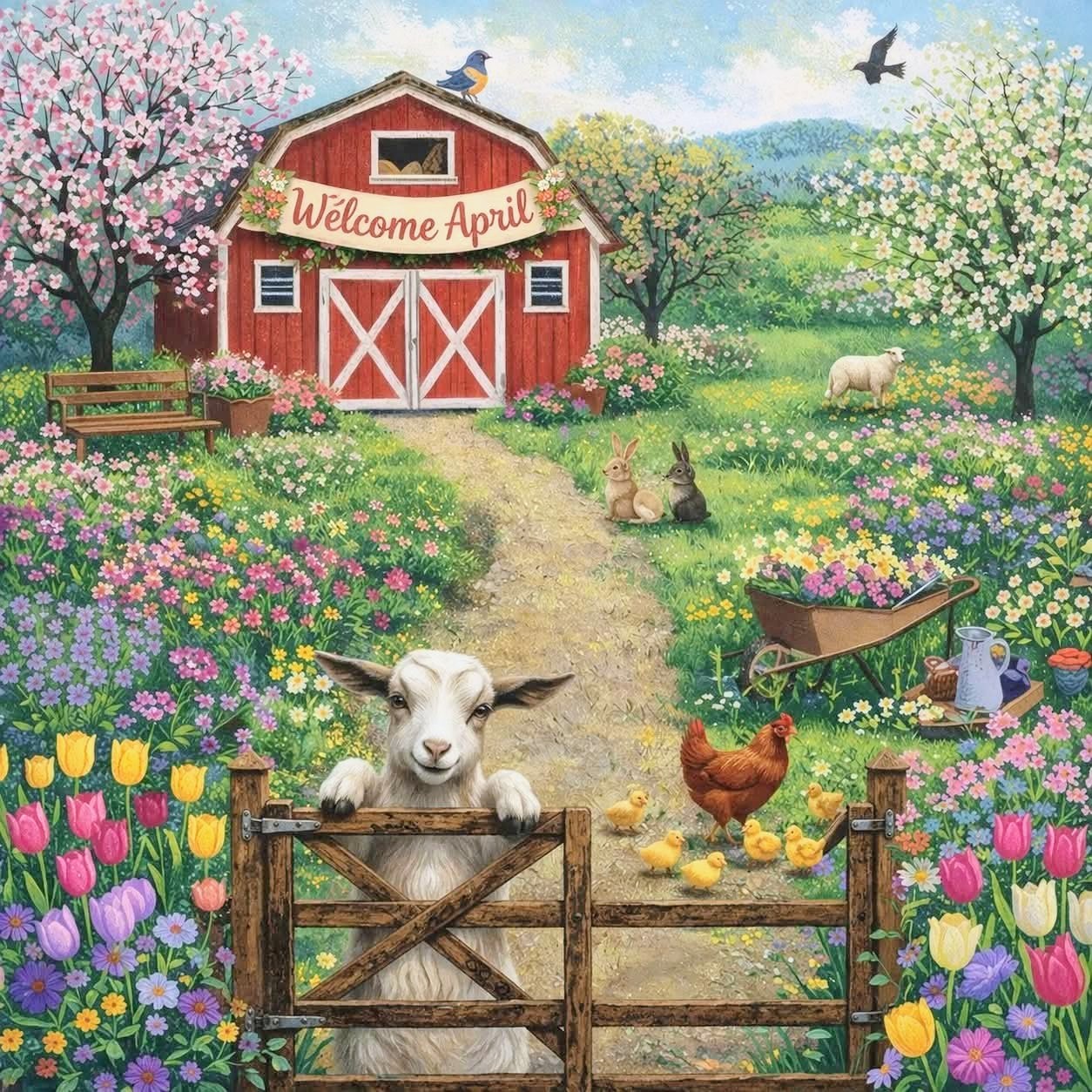 Farm in April