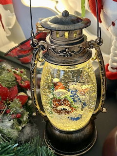 Holiday Snow Globe Lantern
