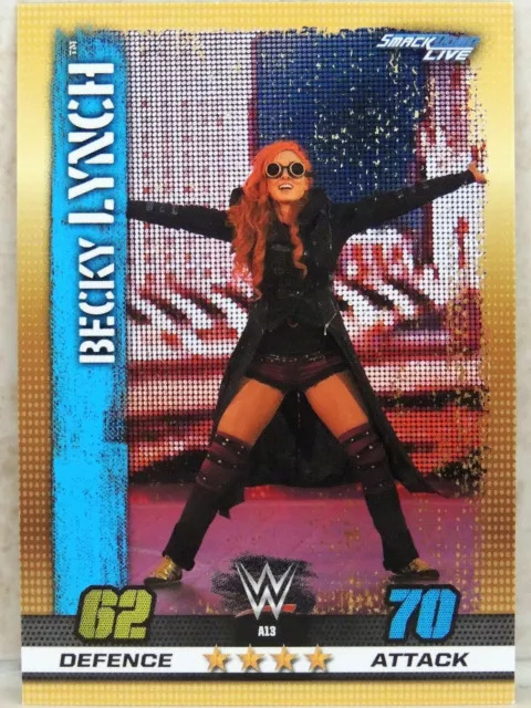 WWE Topps Slam Attax 2017 trading card showing Becky Lynch