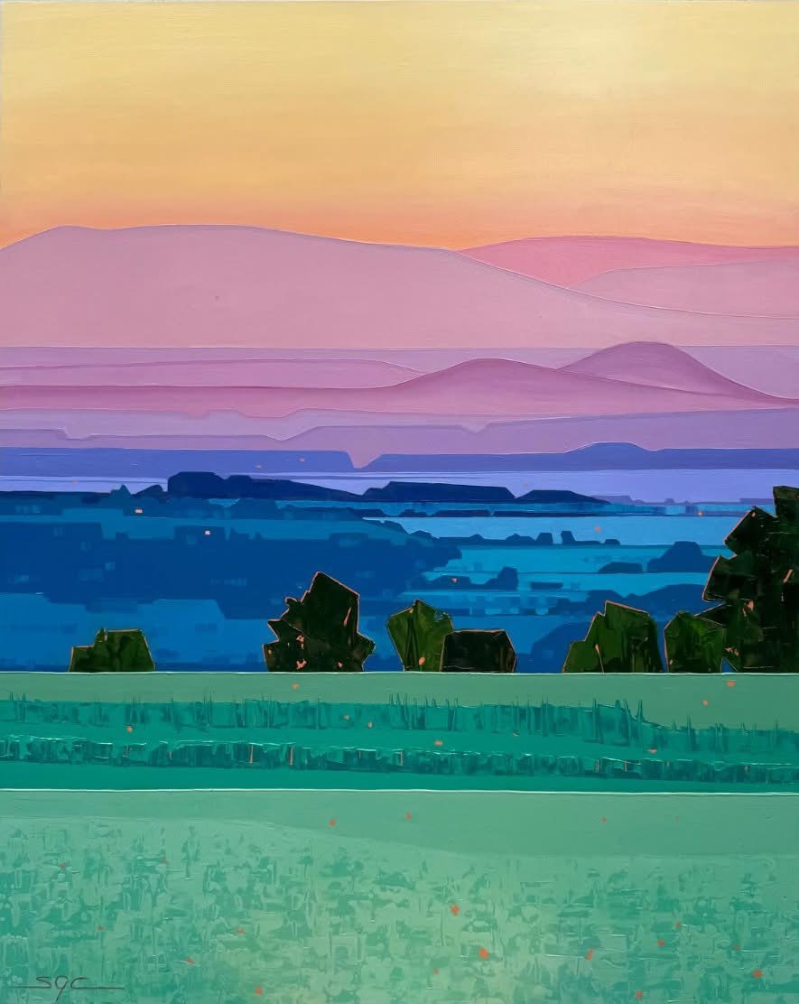 Pastel Sunset Hills