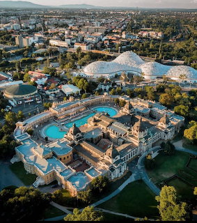 Budapest Thermal Baths Aerial