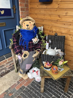 Tedy Bear Scarecrow Display