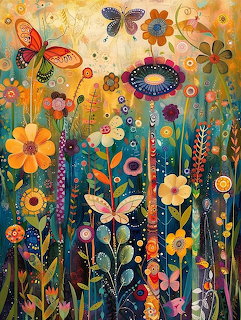 Whimsical Folk Art Garden